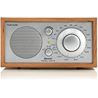 Tivoli Audio Model One BT - Am-FM Radio de Mesa con Bluetooth para transmisión inalámbrica - Cherry-Silver